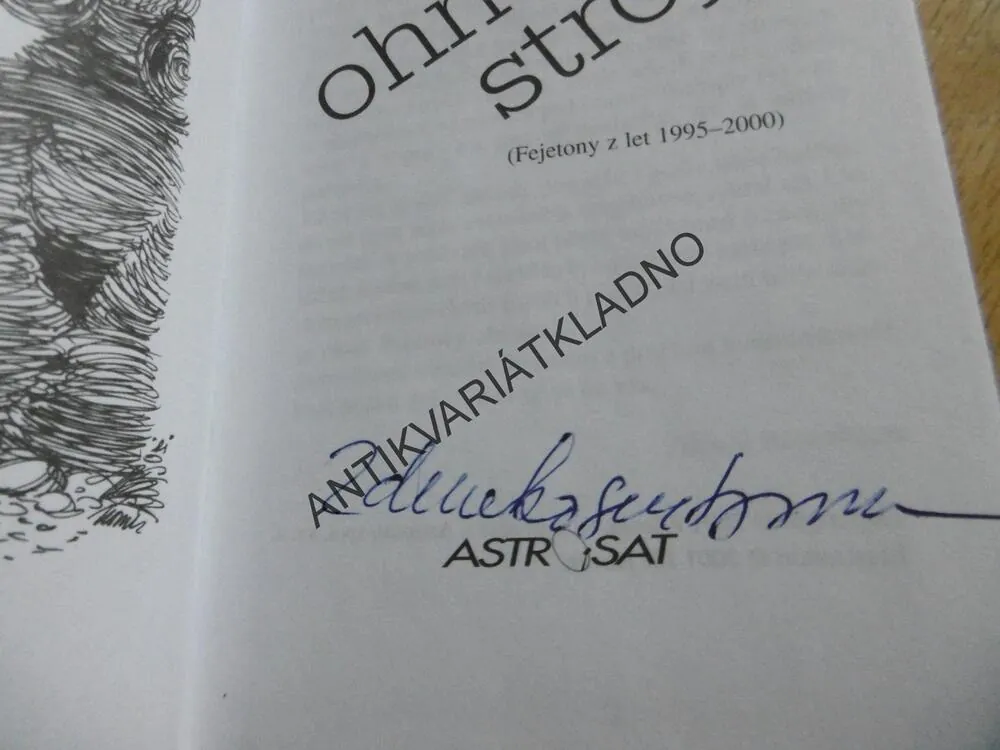 PAPIROVÝ OHŇOSTROJ, ZDENĚK ROSENBAUM - AUTOGRAM, **an
