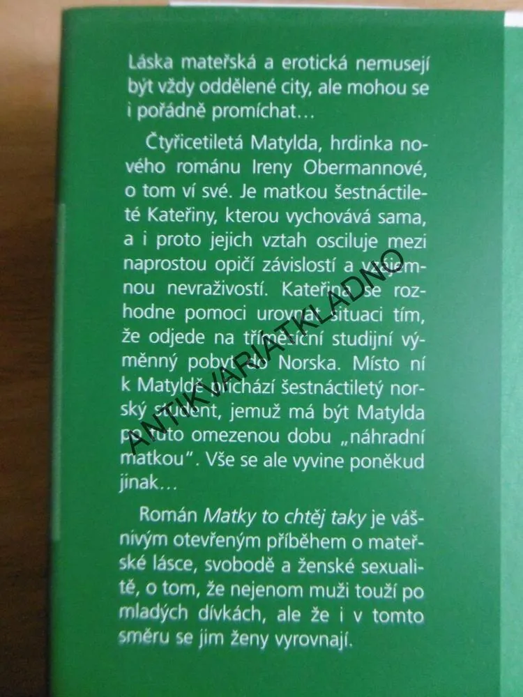 MATKY TO CHTĚJ TAKY, IRENA OBERMANNOVÁ, **an