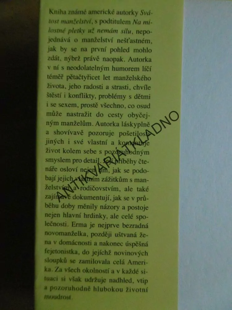 JAK (NE)ZVLÁDNOUT MANŽELSTVÍ, ERMA BOMBECKOVÁ, **an