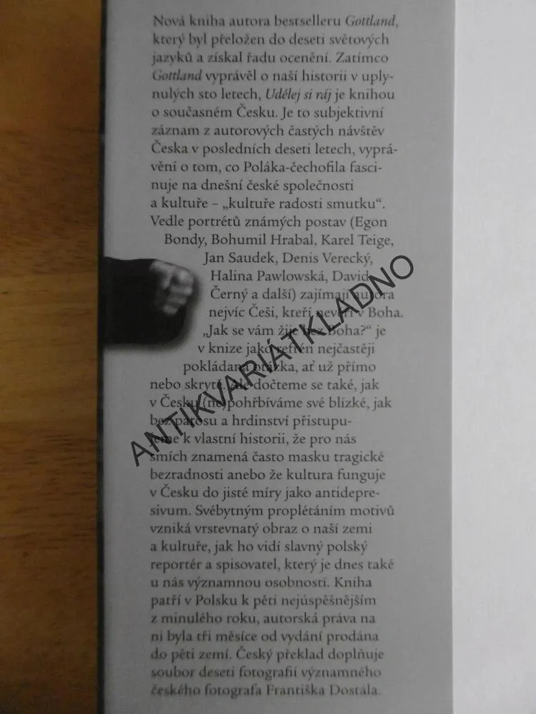 UDĚLEJ SI RÁJ, MARIUSZ SYCYAGIEL, **an