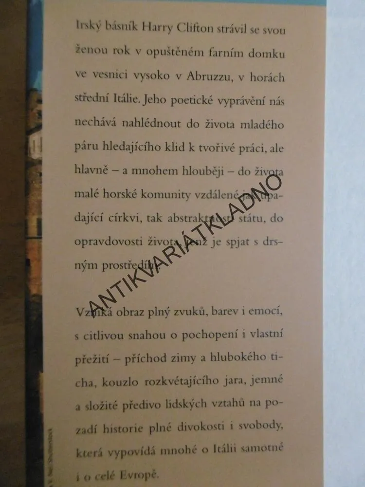 NA HŘBĚTE ITÁLIE, HARRY CLIFTON, *an