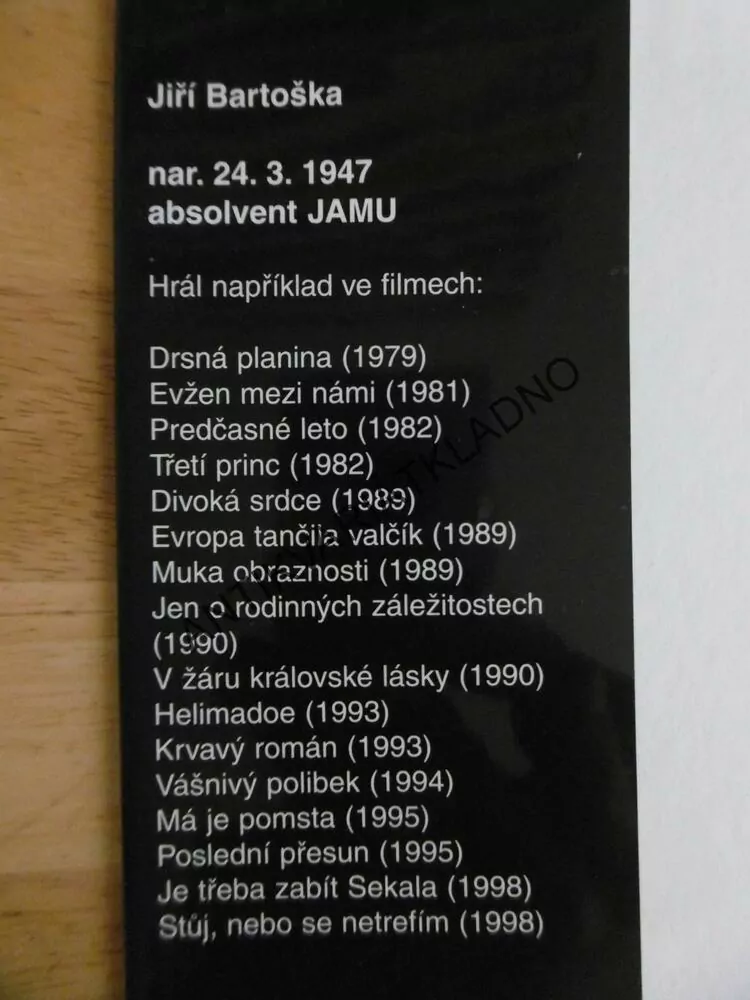 JIŘÍ BARTOŠKA - MÍT SVÉ JMÉNO, PETRA MARTÍNKOVÁ, **an