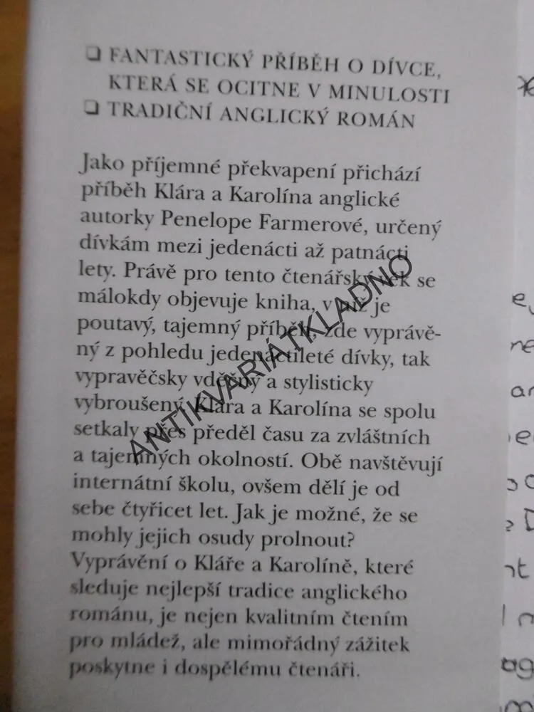 KLÁRA A KAROLÍNA, PENELOPE FARMEROVÁ, **an