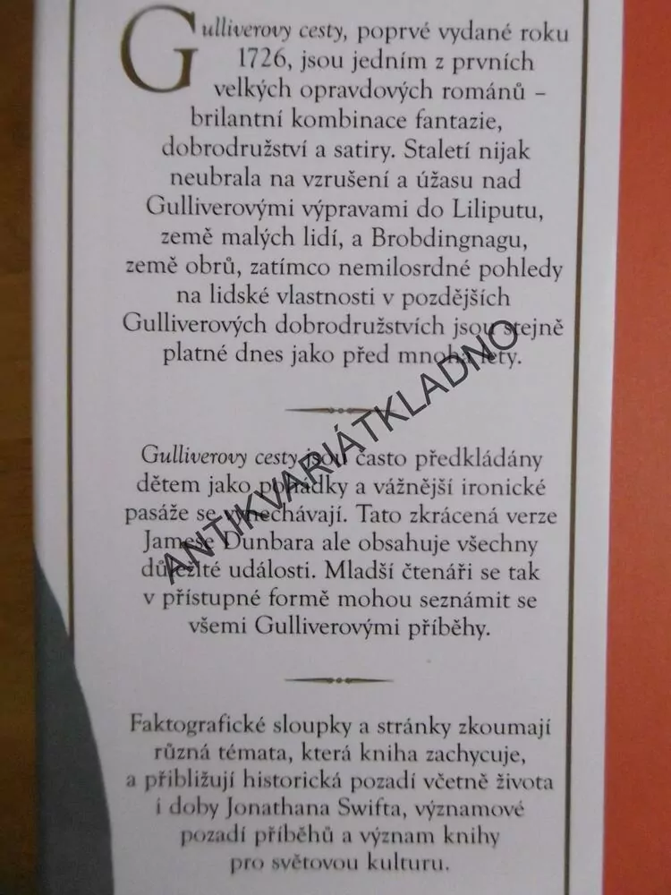 GULLIVEROVY CESTY, JONATHAN SWIFT, **an