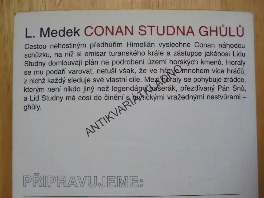CONAN A STUDNA GHŮLŮ, LEONARD MEDEK, **an