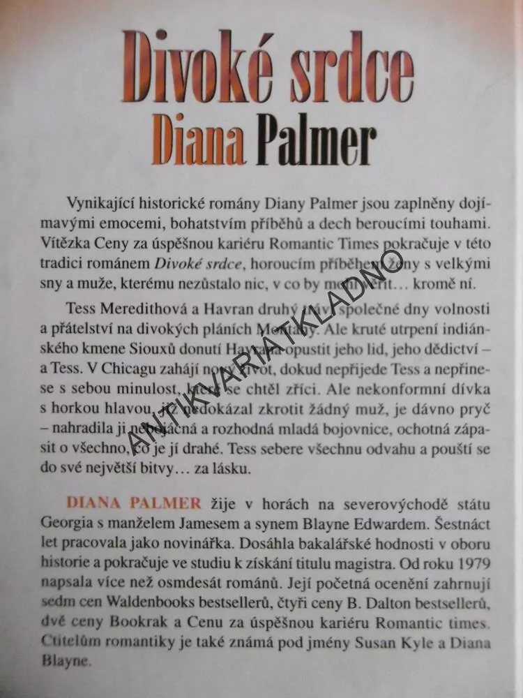 DIVOKÉ SRDCE, DIANA PALMER, **an