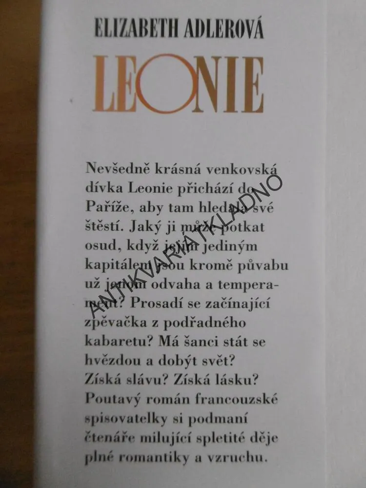 LEONIE, ELIZABETH ADLEROVÁ, **an