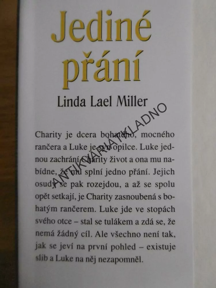 JEDINÉ PŘÁNÍ, LINDA LAEL MILLER, **an
