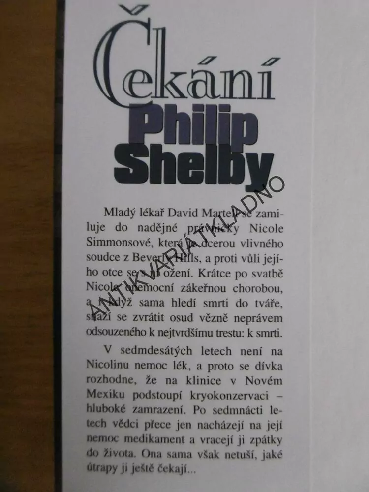 ČEKÁNÍ, PHILIP SHELBY, **an