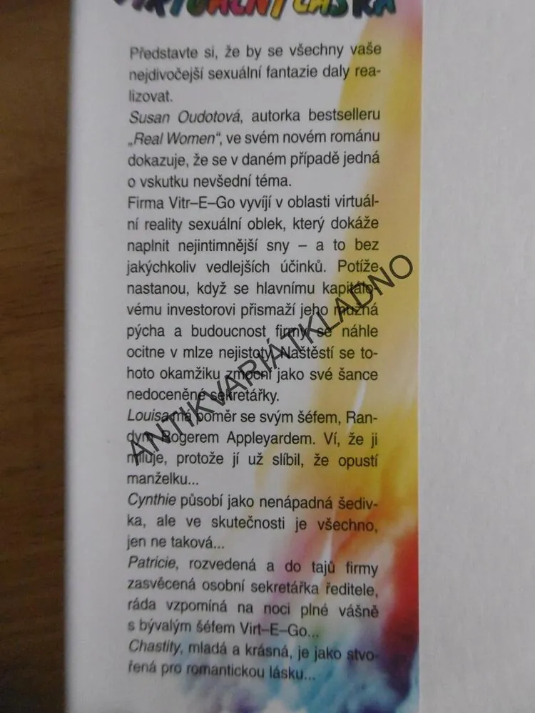 VIRTUÁLNÍ LÁSKA, SUSAN OUDOTOVÁ, **an