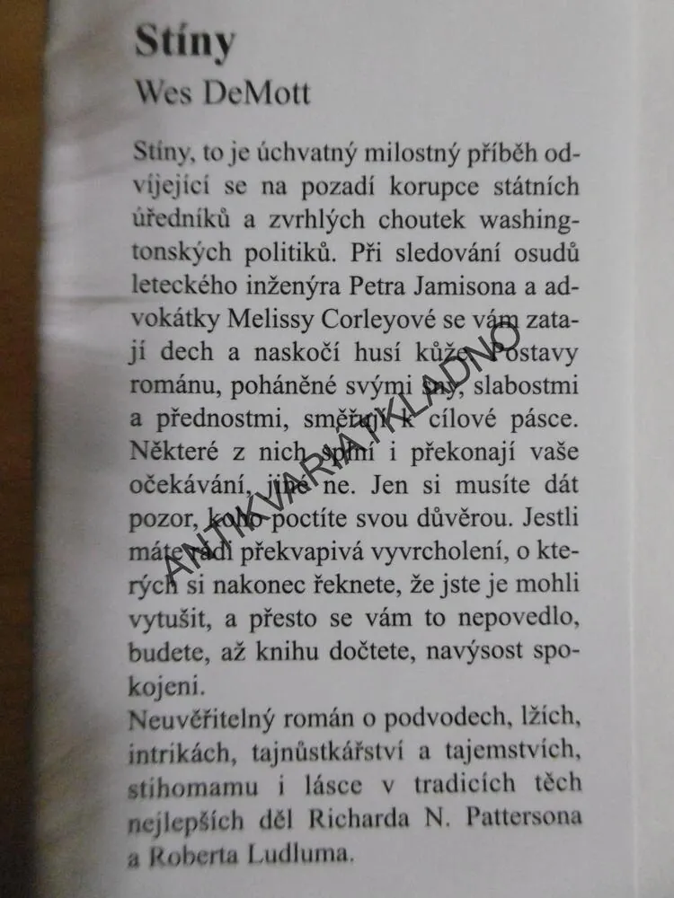 STÍNY, WES DEMOTT, **an