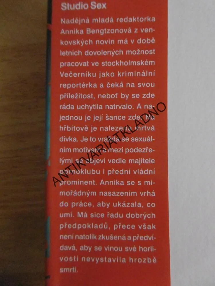 STUDIO SEX, LIZA MARKLUNDOVÁ, **an