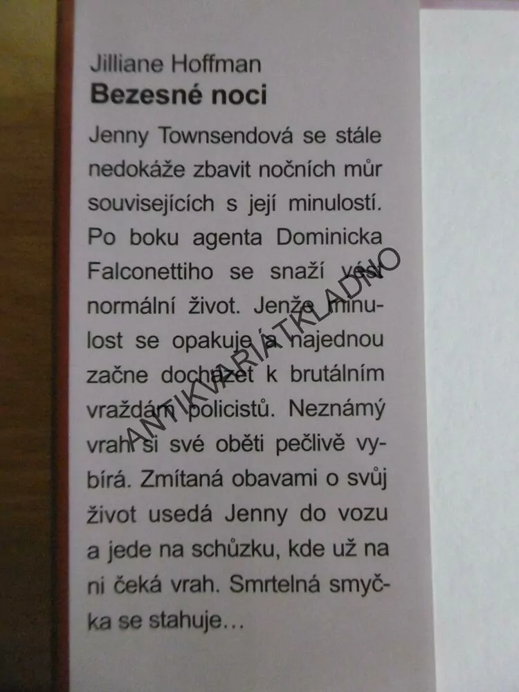 BEZESNÉ NOCI, JILLIANE HOFFMAN, **an
