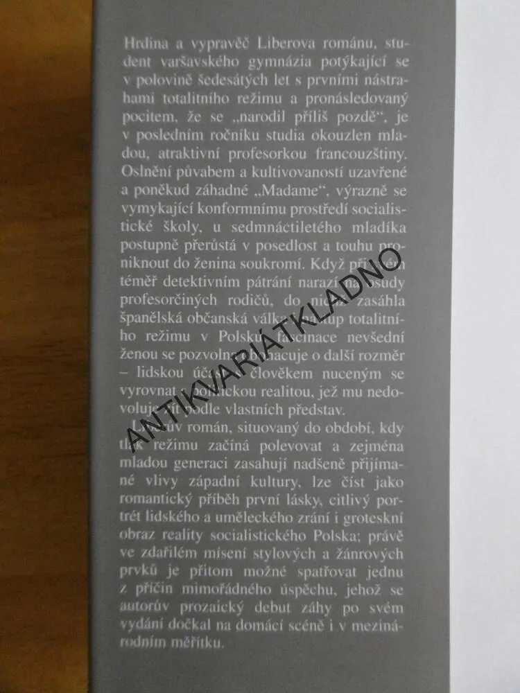 MADAME, ANTONI LIBERA, **an