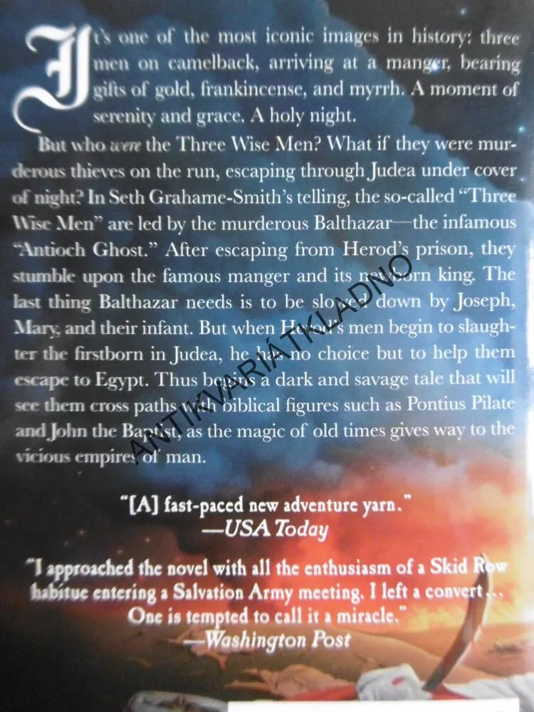 UNHOLY NIGHT, BEZBOŽNÁ NOC, SETH GRAHAME-SMITH, ANGLICKY, *an