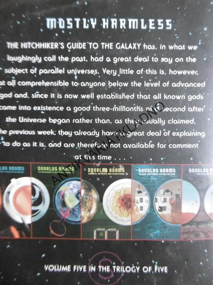 MOSTLY HARMLESS, VĚTŠINOU NEŠKODNÝ, DOUGLAS ADAMS, ANGLICKY, **an