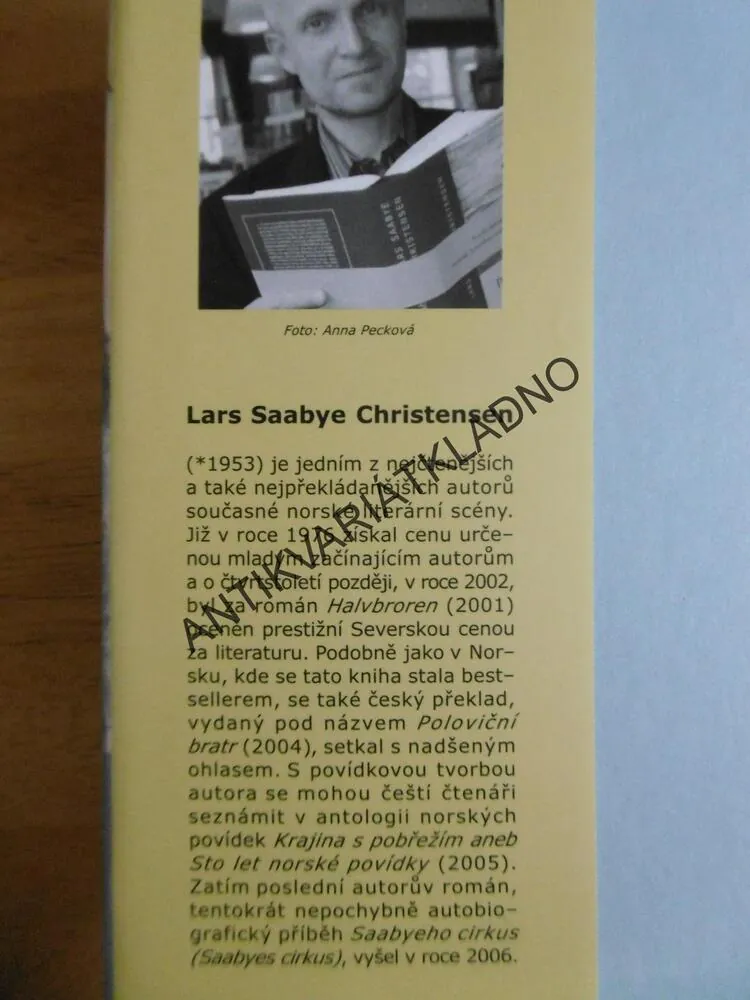 MODEL, LARS SAABYE CHRISTENSEN, **an