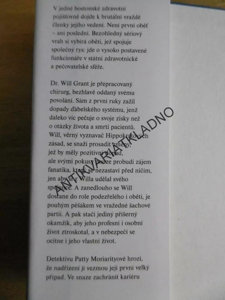 HIPPOKRATOVO SPOLEČENSTVÍ, MICHAEL PALMER, **an