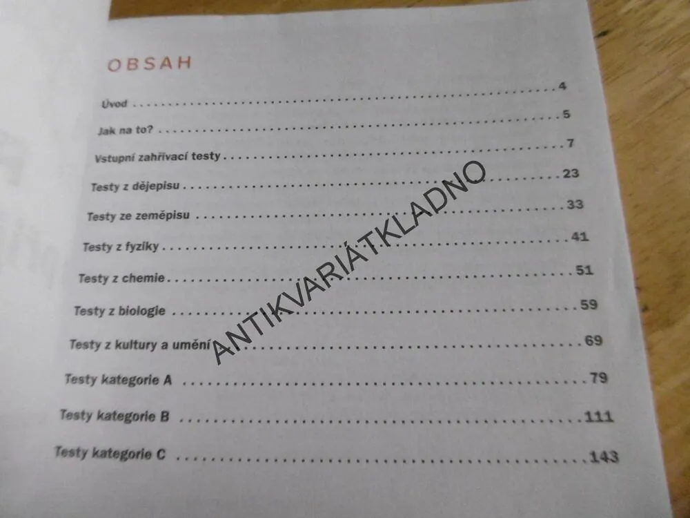 PŘÍPRAVA NA PŘIJÍMACÍ ZKOUŠKY NA SŠ, VŠEOBECNÝ PŘEHLED, 4LETÁ GYMNÁZIA A ODBORNÉ ŠKOLY