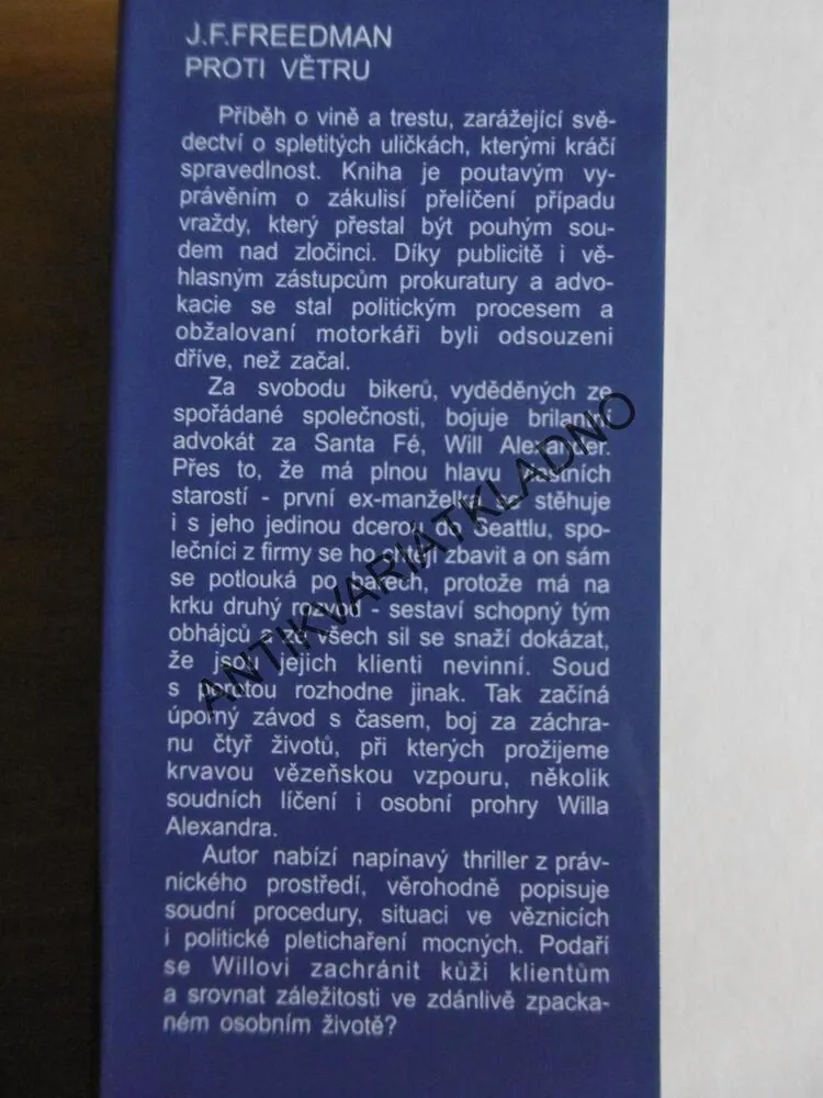 PROTI VĚTRU, J. F. FREEDMAN, **an