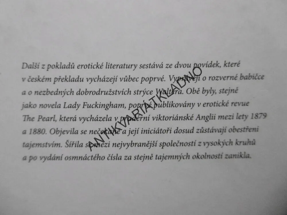 Z RODINNÉ KRONIKY LADY FUCKINGHAM, **an