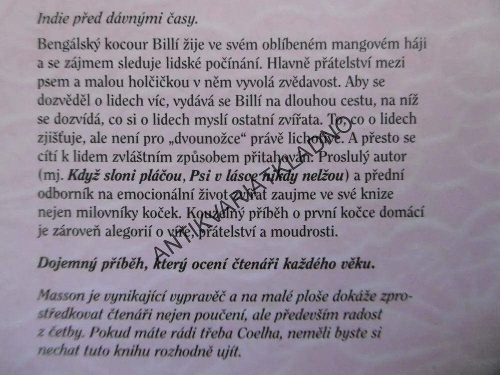 KOCOUR, KTERÝ POZOROVAL LIDI, J.M.MASSON, **an
