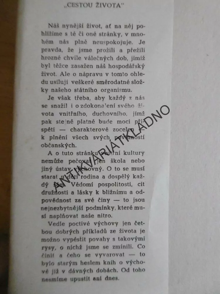 CESTOU ŽIVOTA, FRANTIŠEK FIALA, **an