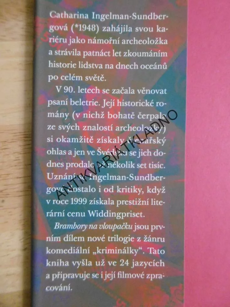 BRAMBORY NA VLOUPAČKU, CATHARINA INGELMAN-SUNDBERGOVÁ, **an