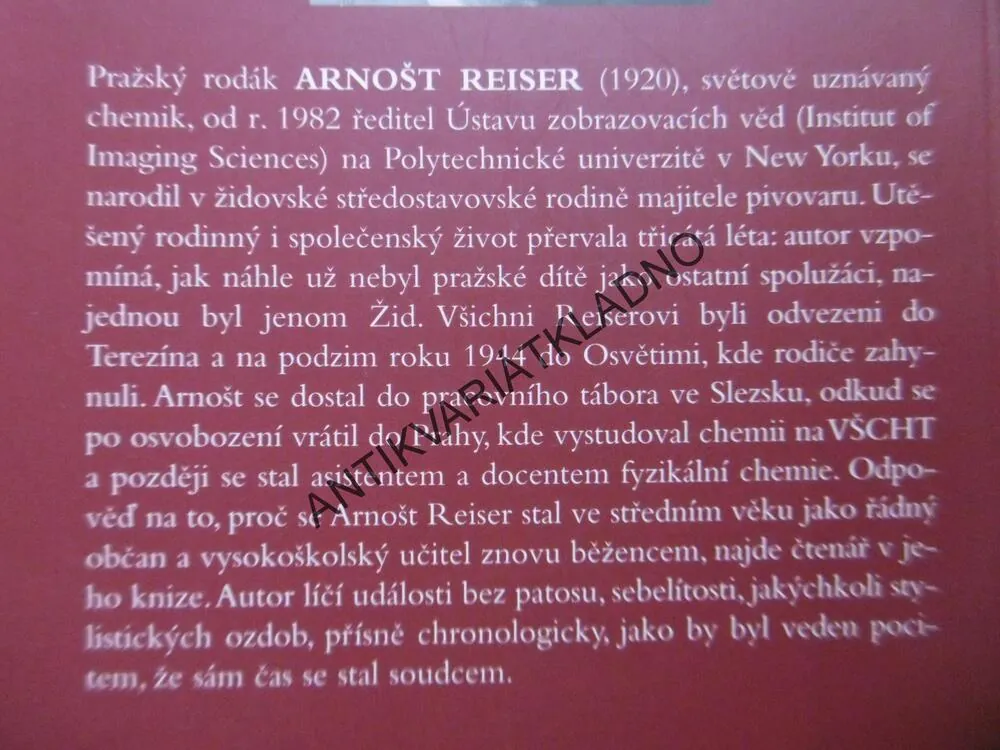 ÚTĚK, ARNOŠT REISER, **an