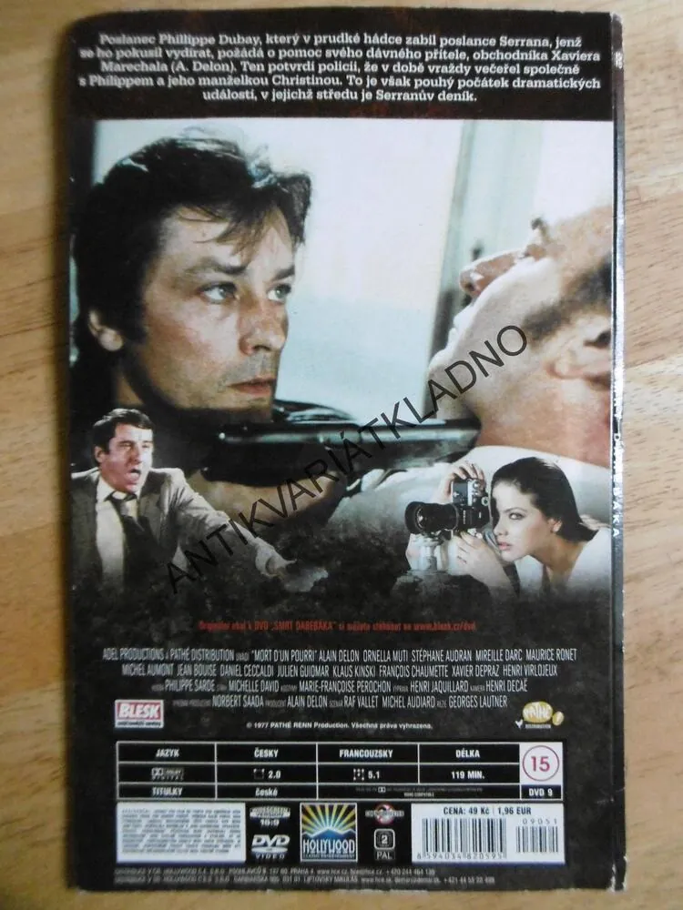 SMRT DAREBÁKA, ALAIN DELON, DVD FILM