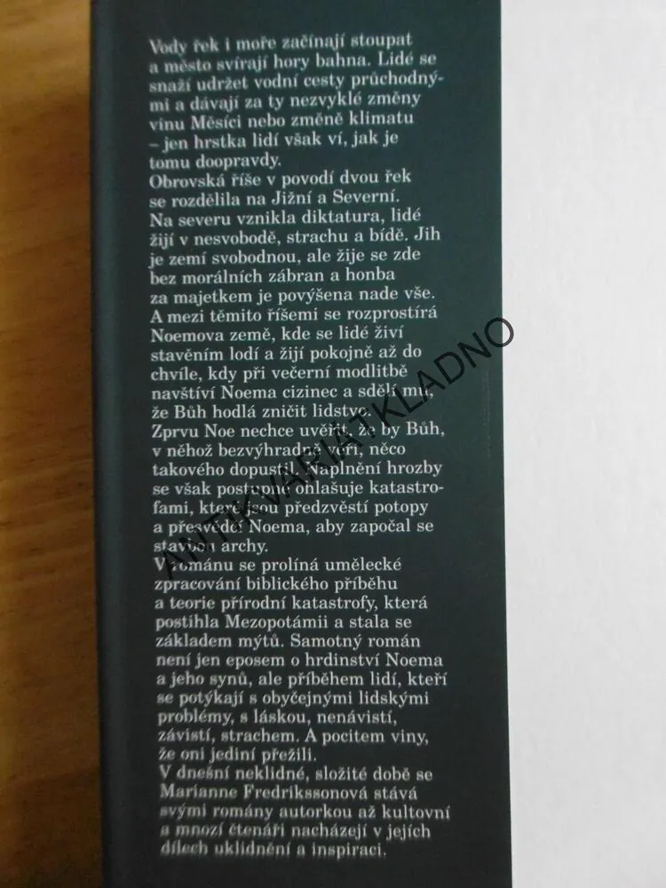 POTOPA, MARIANNE FREDRIKSSONOVÁ, **an