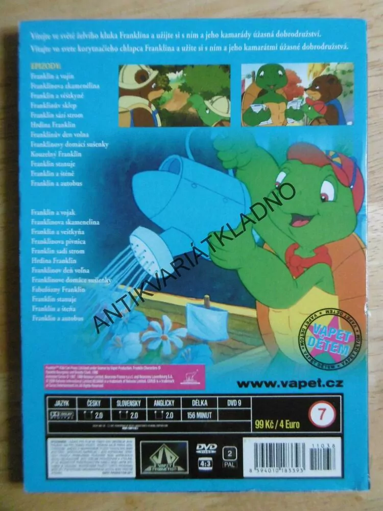 FRANKLIN A JEHO DOBRODRUŽSTVÍ, 7., DVD FILM