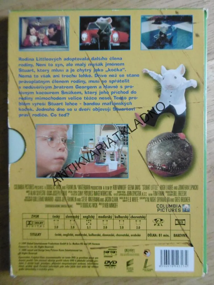 MYŠÁK STUART LITTLE, DVD FILM