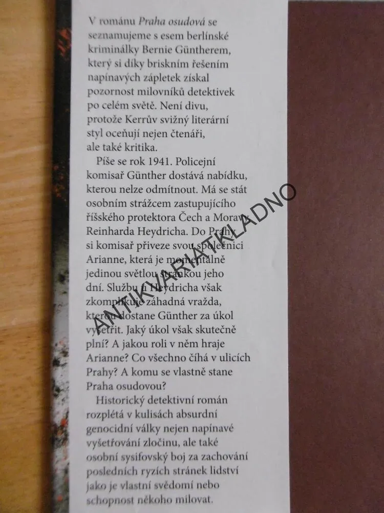 PRAHA OSUDOVÁ, PHILIP KERR, **an
