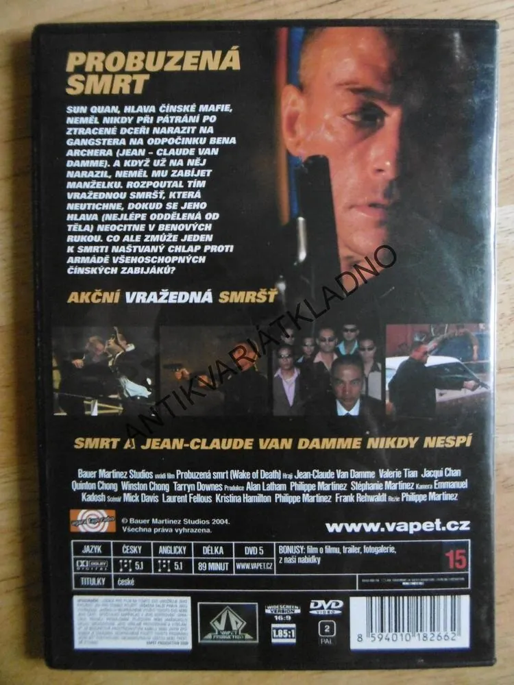 PROBUZENÁ SMRT, JEAN-CLAUDE VAN DAMME, DVD FILM