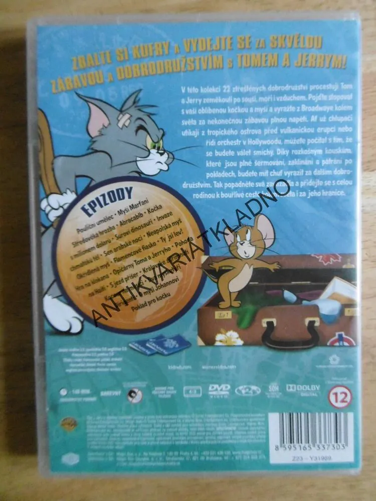 TOM A JERRY, KOLEM SVĚTA, DVD FILM
