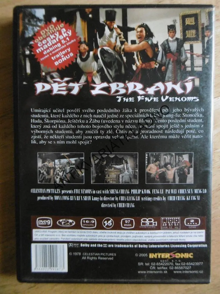 PĚT ZBRANÍ, DVD FILM