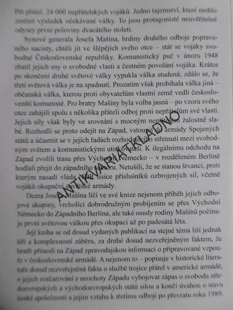 ODKAZ, PRAVDIVÝ PŘÍBĚH BRATŘÍ MAŠINŮ, BARBARA MASIN, **an