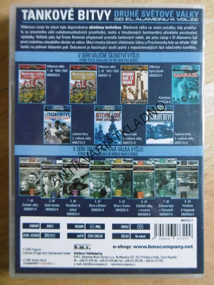 TANKOVÉ BITVY DRUHÉ SVĚTOVÉ VÁLKY, VÁLEČNÉ ŠÍLENSTVÍ 7., DOKUMENT DVD FILM 2.SVĚT.VÁLKA