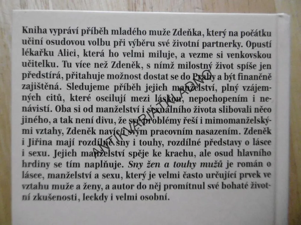 SNY ŽEN A TOUHY MUŽŮ, ZBYŠEK ŠTĚPÁNEK, **an