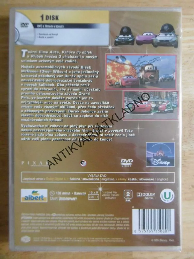 AUTA 2, DVD FILM