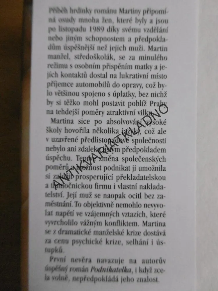 PRVNÍ NEVĚRA, ANTONÍN RAŠEK, **an