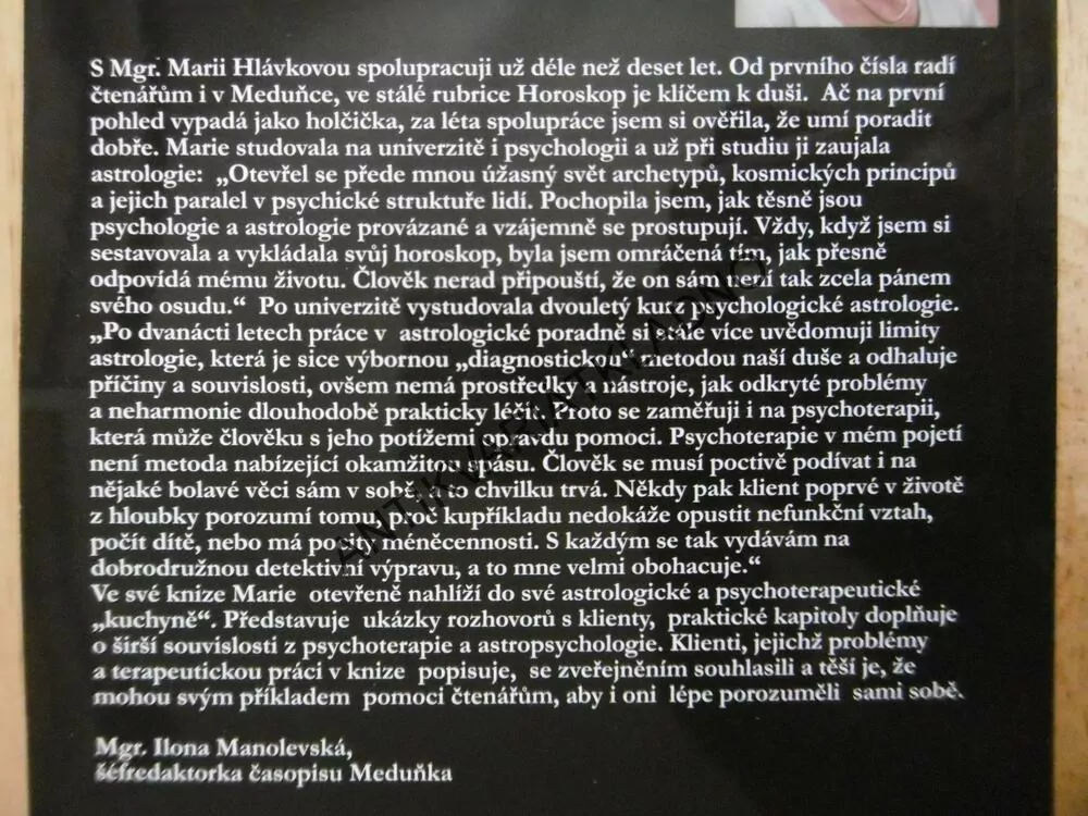 HVĚZDY A DUŠE, MARIE HLÁVKOVÁ, **an