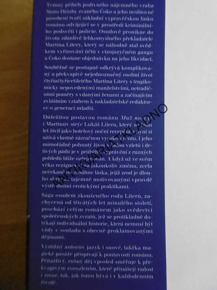 MUŽ NOCI, PETR PROUZA, **an