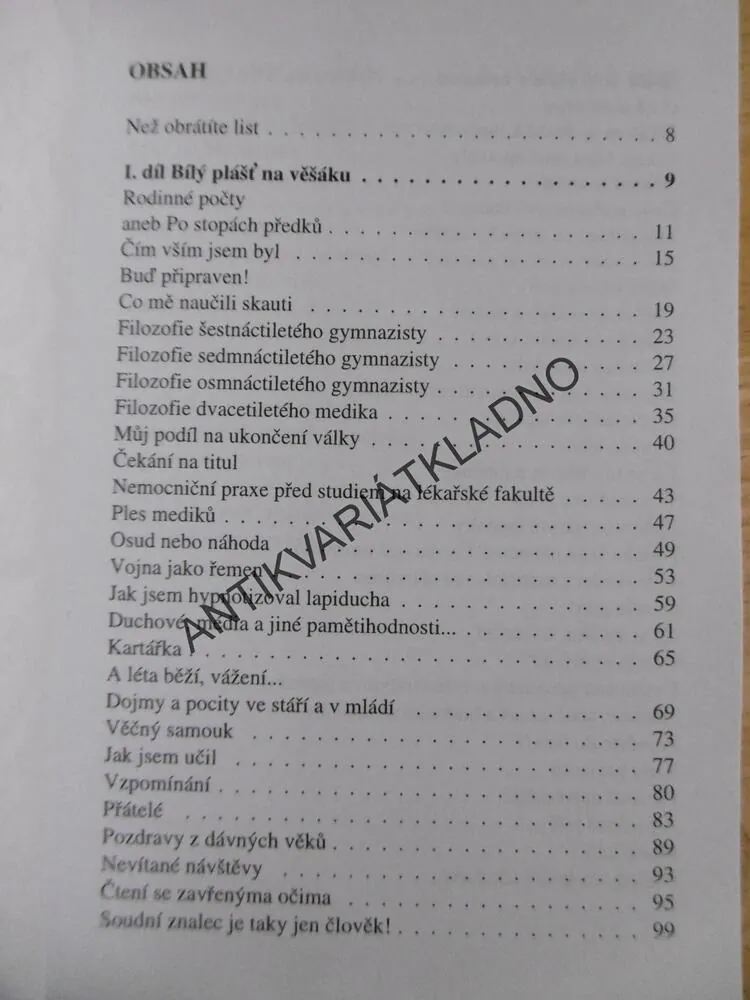 ŽIVOT V BÍLÉM PLÁŠTI, FRANTIŠEK NOVOTNÝ, BOHUMIL CEPLECHA, **an