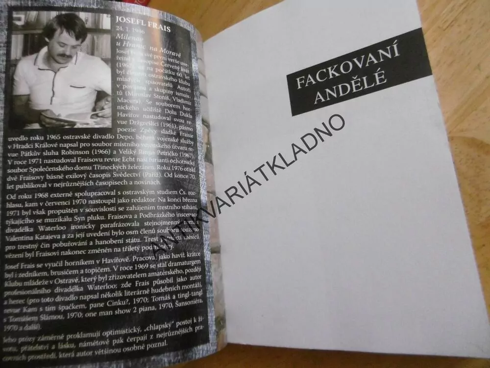 FACKOVANÍ ANDĚLÉ, JOSEF FRAIS, **an