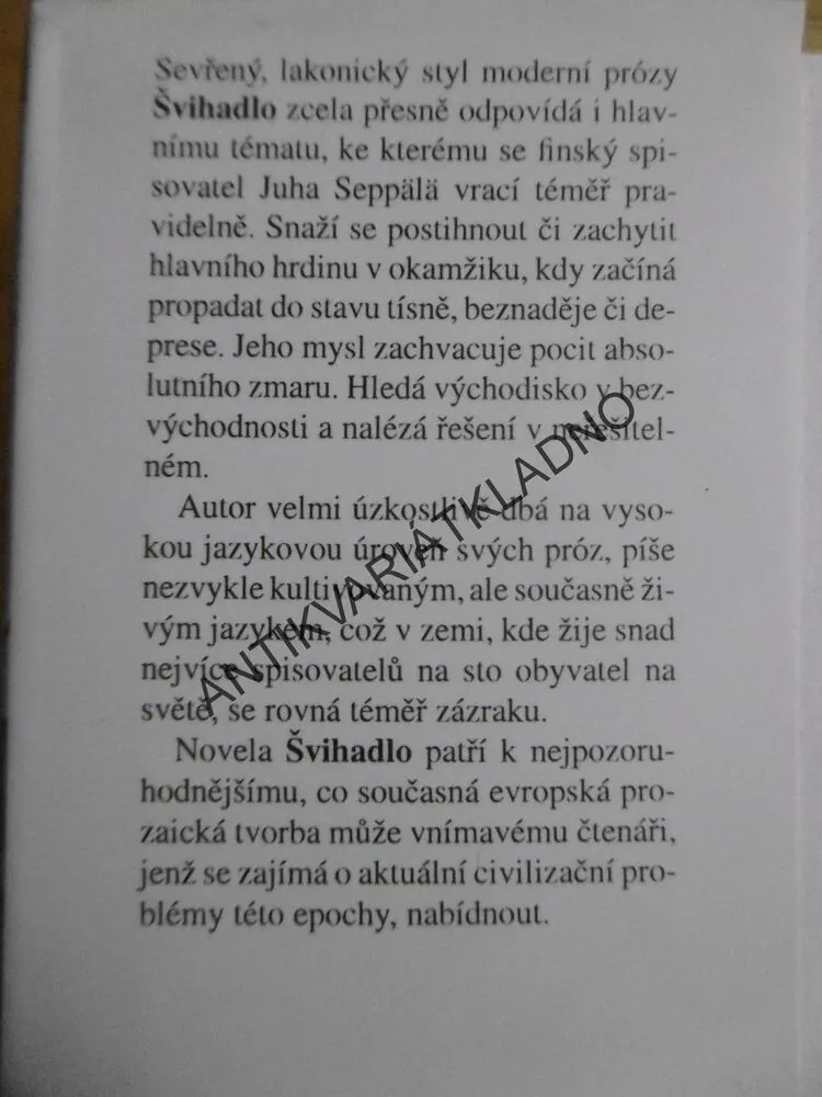 ŠVIHADLO, JUHA SEPPALA, **an