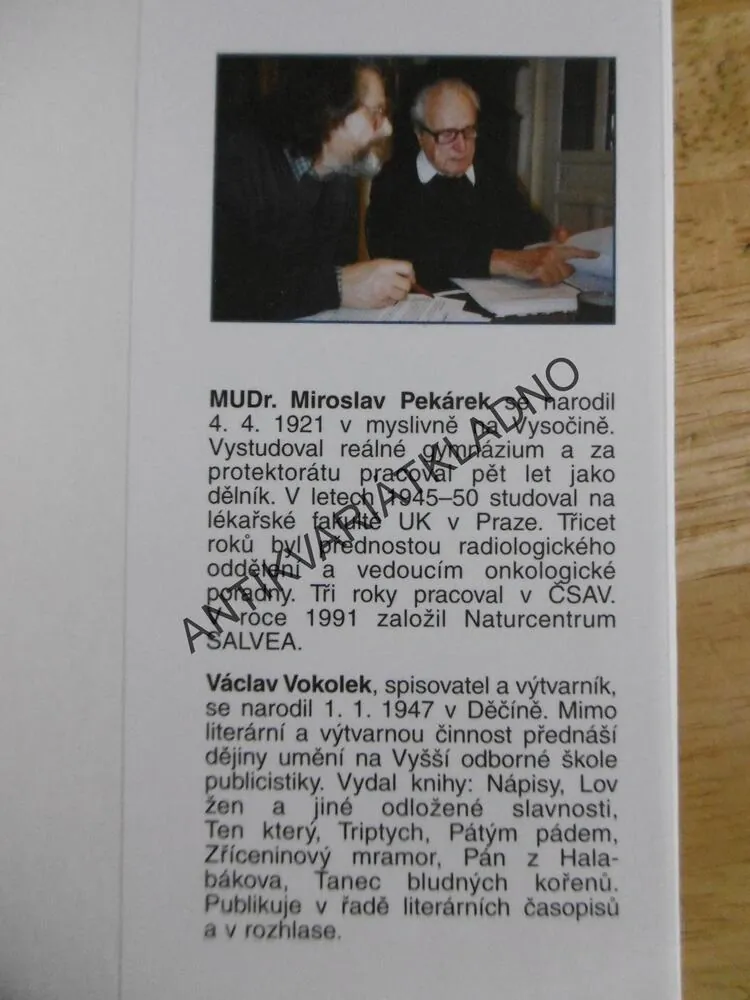 LÉKAŘ A UMĚNÍ LÉČIT, MIROSLAV PEKÁREK, **an