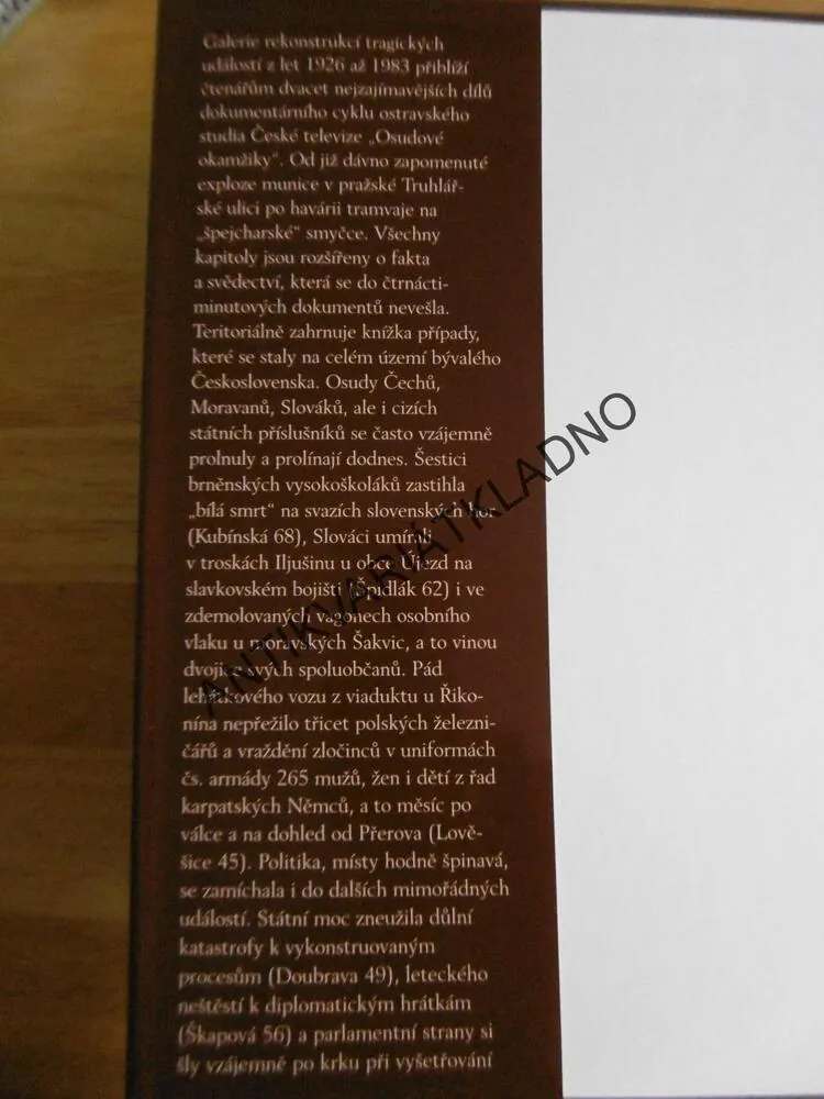 OSUDOVÉ OKAMŽIKY, MIROSLAV KAČOR, **an