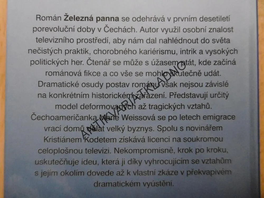 ŽELEZNÁ PANNA, RICHARD MEDEK, **an